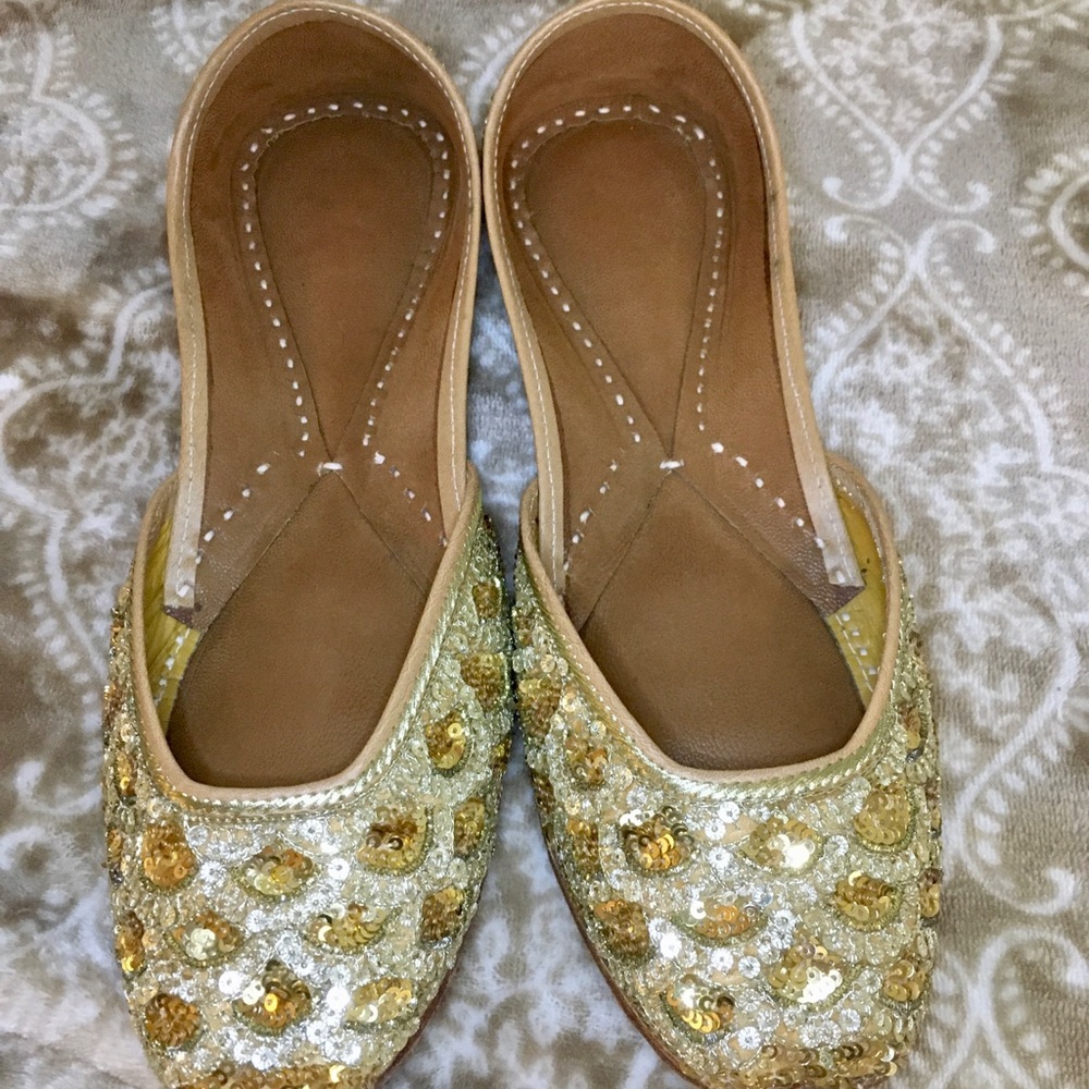 Handmade Sequin Flats